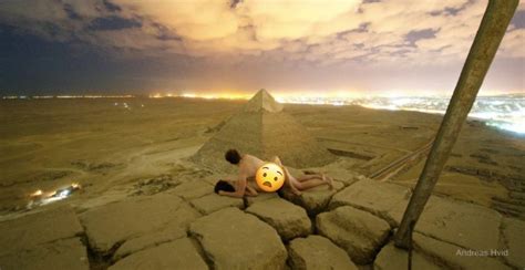 fucking on top of the pyramid of giza|Great Pyramid Sex Selfie Couple Spark Global Outrage